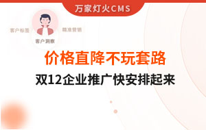 雙12年終大促，價格直降不玩套路！抗疫三年終結束，企業(yè)推廣快安排起來~